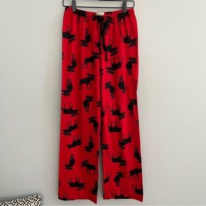 Hatley Women's Moose Pajama Pants Size Small NWT Cabincore Cotton Loungewear